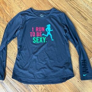 Nike Long Sleeve Graphic Tee - Black